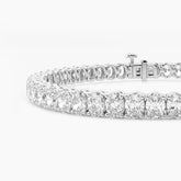 Glacier Bloom Oval Lab Grown Diamond Tennis Bracelet